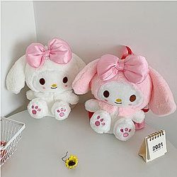 My Melody Plush Pink Rabbit Backpack Handbag Shoulder Bag