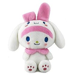 23CM Pink My Melody Cosplay Cartoon Bunny Plush