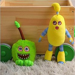 30cm Green Yellow Furcorn Hoola My Singing Monsters Plush