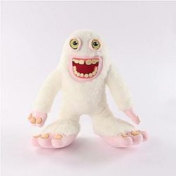 30cm White Mammott Bright Color My Singing Monsters Plush