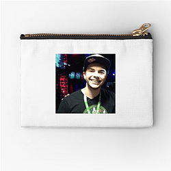 Nadeshot Unique Beard Silhouette Motif Nadeshot Zipper Pouches