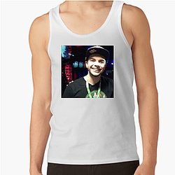 Nadeshot Unique Beard Silhouette Motif Nadeshot Tank Tops