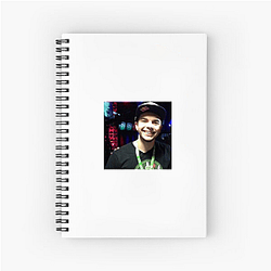 Nadeshot Unique Beard Silhouette Motif Nadeshot Notebook