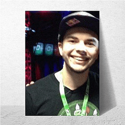 Nadeshot Unique Beard Silhouette Motif Nadeshot Posters
