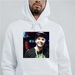 Nadeshot Unique Beard Silhouette Motif Nadeshot Hoodies