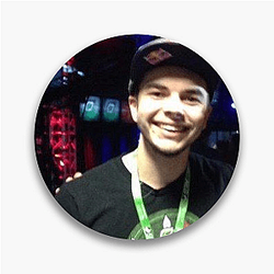 Nadeshot Unique Beard Silhouette Motif Nadeshot Pins