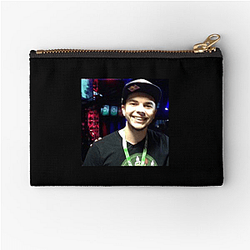 Nadeshot Unique Beard Silhouette Motif Nadeshot Zipper Pouches