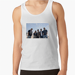 Through the Narrow Waves Narrow Head Tank Tops