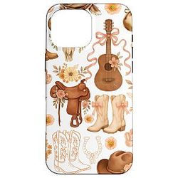 Cute Cowgirl Boots Girly Western Nashville Guitar Case for iPhone 16 Max