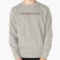 "Books are the key to smart." - Nate Bargatze Pullover Sweatshirt