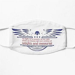 "Weights and Measures!" - George Washington  Nate Bargatze Flat Mask