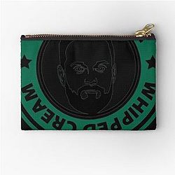 Nate Bargatze Iced Coffee Whipped Cream Zipper Pouch