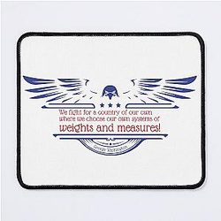 "Weights and Measures!" - George Washington  Nate Bargatze Mouse Pad