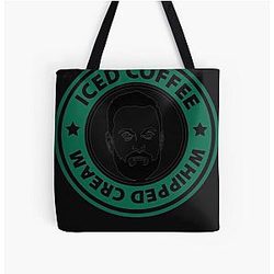 Nate Bargatze Iced Coffee Whipped Cream All Over Print Tote Bag