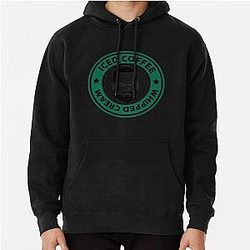 Nate Bargatze Iced Coffee Whipped Cream Pullover Hoodie