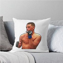 Nate Diaz Throw Pillow
