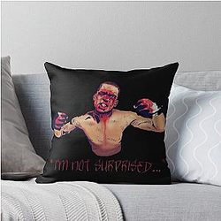 Nate Diaz not Surprised Throw Pillow