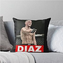 Nate Diaz Throw Pillow
