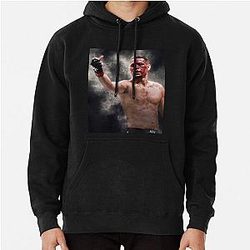 Nate Diaz UFC Clouds Nate Diaz middle finger Pullover Hoodie