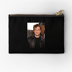 Legendary Actor Nathan Fillion Zipper Pouches