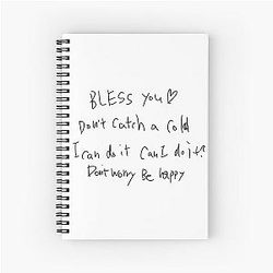 NCT 127 Yuta's English Message Spiral Notebook