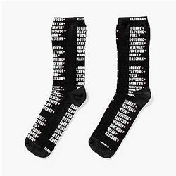 NCT 127 with Member Names K-pop Group Design Socks