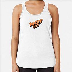 NCT 127 Neo Zone Logo Orange Racerback Tank Top