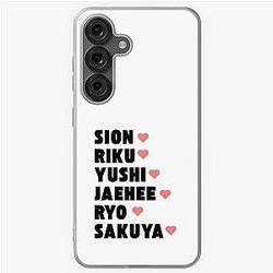NCT WISH with Member Names Kpop Group Design  Samsung Galaxy Soft Case