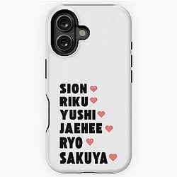 NCT Wish with Member Names Kpop Group Design iPhone Tough Case