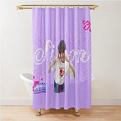 NCT Wish Sion Glitch Shower Curtain