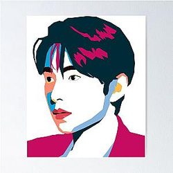 Yushi NCT art digital art Poster