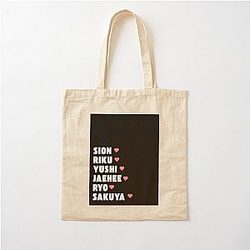 NCT Wish Member Names Kpop Group Design Cotton Tote Bag