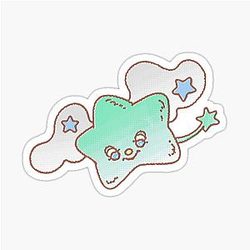 NCT Wish K-pop Happy Angel Logo Sticker