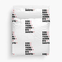 NCT WISH Member Names Kpop Group Design Duvet Cover