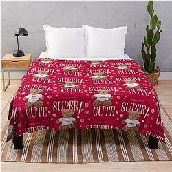 supercute NCT Wish steady design throw blanket