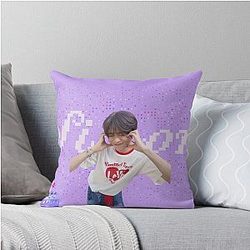 NCT Wish Sion Glitch Throw Pillow