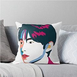 Yushi NCT Art Digital Throw Pillow