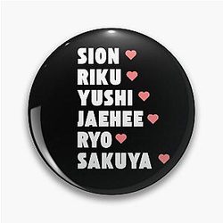 NCT Wish with Member Names Kpop Design Pin