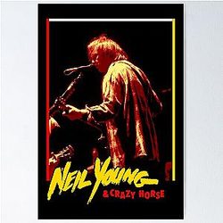 70s 80s Neil Young Classic Poster