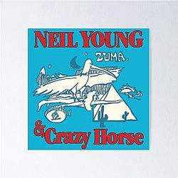 Neil Young & Gek paard Zuma Poster