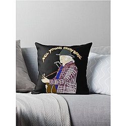 Neil Young  Throw Pillow