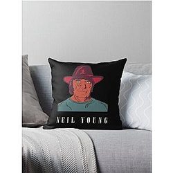 Neil Young  Throw Pillow