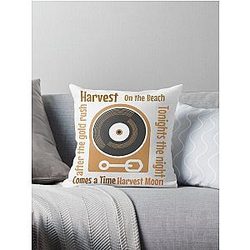 Neil Young vintage tribute design  Throw Pillow