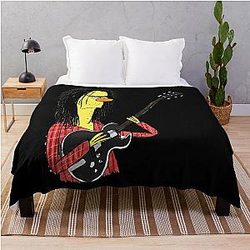 Neil Young As A Muppet Throw Blanket