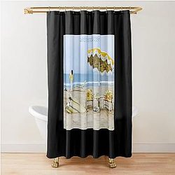Neil Young On The Beach Album Cover Art Click Shower Curtain