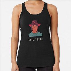 Neil Young  Racerback Tank Top