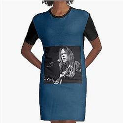 neil young beste grafische T-Shirt jurk