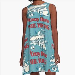 Neil Young & Crazy Horse Zuma  A-Line Dress