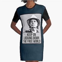 Neil Young Keep on locking Graphic T-Shirt Dress