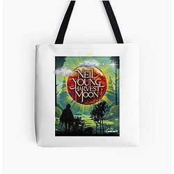 Neil Young Harvest Moon All Over Print Tote Bag
